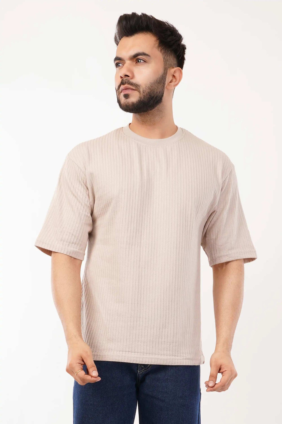 CREAM MODERN CLASSIC OVERSIZED T-SHIRT