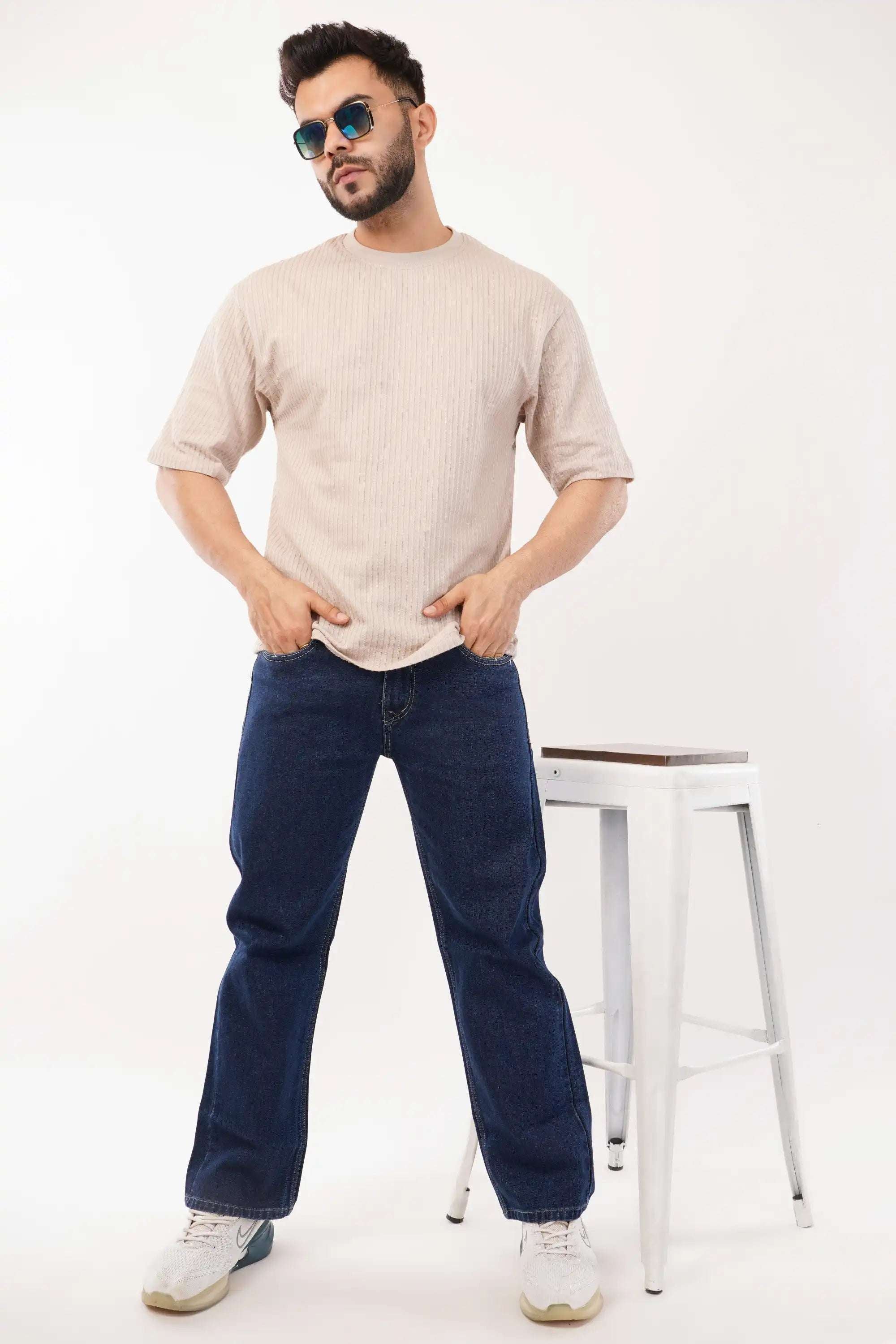 CREAM MODERN CLASSIC OVERSIZED T-SHIRT